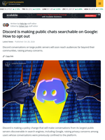 Discord Chats are Coming to Google Search: How to Opt Out