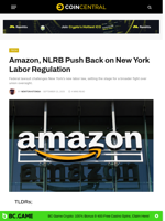 Amazon, NLRB Push Back on New York Labor Regulation - CoinCentral