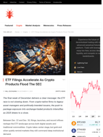 ETF Filings Accelerate As Crypto Products Flood The SEC - NullTX