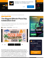 The Biggest Bitcoin Pizza Day Celebration Ever
