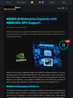 NVIDIA AI Enterprise Expands with H200 NVL GPU Support - Blockchain.News