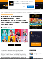 Building FUN! On Bitcoin: Parker Day And Casey Rodarmor Talk Collaboration And The Future Of On-Chain Art And Auctions