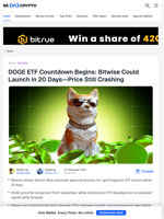 DOGE ETF Approval: Institutional Advance Amid Price Stagnation