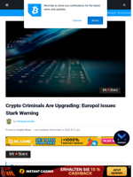 Crypto Criminals Are Upgrading: Europol Issues Stark Warning