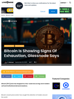 Bitcoin Is Showing Signs Of Exhaustion, Glassnode Says | Live Bitcoin News
