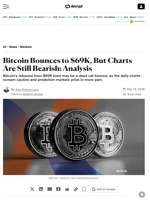 Bitcoin Bounces to $69K, But Charts Are Still Bearish: Analysis - Decrypt
