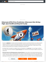 Ethereum (ETH) Price Prediction: Ethereum Hits 30-Day High, Eyes $3,000 and Beyond in July - Brave New Coin