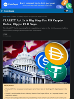 CLARITY Act Is A Big Step For US Crypto Rules, Ripple CLO Says