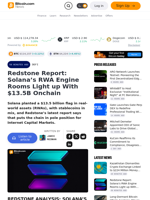 Redstone Report: Solana’s RWA Engine Rooms Light up With $13.5B Onchain – Defi Bitcoin News