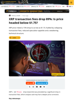 XRP Transaction Fees Drop to 5-Year Lows: Will It Crash Price to $1.73?