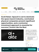Scott Nolan: SpaceX is set to dominate the space launch industry, overlooked physical companies present significant opportunities, and a contrarian investment approach is essential for success | Invest Like the Best
