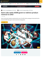 Aave Labs Seeks $50M Package in Revenue Shift Proposal