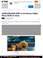 2,030,000,000 XRP in 24 Hours, Major Price Shift in View