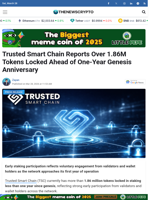 Trusted Smart Chain Reports Over 1.86M Tokens Locked Ahead of One-Year Genesis Anniversary