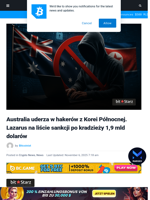 Australia uderza w hakerów z Korei Północnej