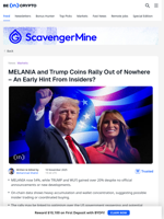 MELANIA and TRUMP Coin Skyrocket Out Of Nowhere, But Why?