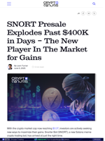SNORT Presale Explodes Past $400K in Days – The New Player In The Market for Gains