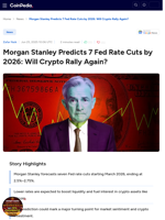 Morgan Stanley Predicts 7 Fed Rate Cuts by 2026: Will Crypto Rally Again?
