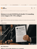 Balancer reveals $128M hack details: V2 rounding error triggers 58% TVL collapse - AMBCrypto