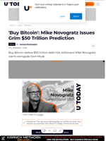 'Buy Bitcoin': Mike Novogratz Issues Grim $50 Trillion Prediction
