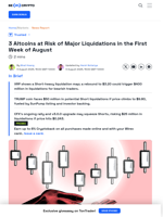 3 Altcoins at Risk of Major Liquidations in the First Week of August