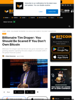Billionaire Tim Draper: Be Scared If You Don’t Own Bitcoin