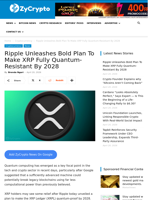 Ripple Unleashes Bold Plan To Make XRP Fully Quantum-Resistant By 2028 ⋆ ZyCrypto