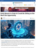Early Movers in Ozak AI Could Be Sitting on the Next 50x Opportunity