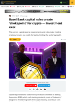 Current Banking Reserve Requirements Holding Crypto Industry Back