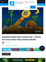 DeepSeek's Solana Price Prediction Before ETF Launch: Will $SOL Go Parabolic as $SNORT Pumps?