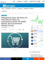 Metaplanet Says No Plans To Halt Bitcoin Buys As Unrealized Losses Hit $680 Million Amid Sustained Market Slump ⋆ ZyCrypto