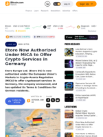 Etoro Now Authorized Under MiCA to Offer Crypto Services in Germany – News Bytes Bitcoin News