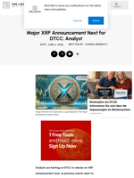 Major XRP Announcement Next for DTCC: Analyst