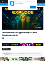 Grok's Top 4 Next Cryptos to Explode After Bitcoin’s Latest Rally