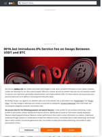 001k.bot Introduces 0% Service Fee on Swaps Between USDT and BTC - Brave New Coin
