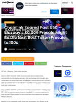 Chainlink Soared Past $50 — Blazpay’s $0.006 Presale Might Be the Next Best Token Presale to 100x  | Live Bitcoin News
