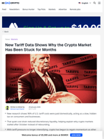 New US Tariff Data May Explain Why Bitcoin Price Remains Stuck