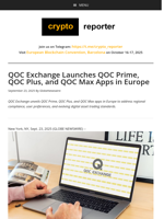 QOC Exchange Launches QOC Prime, QOC Plus, and QOC Max Apps in Europe