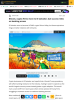 Bitcoin, crypto firms move to El Salvador, but success rides on banking access