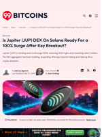 Jupiter (JUP) DEX on Solana Can Spike 100%, Here's Why