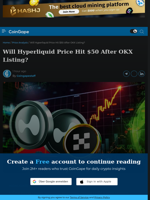 Will Hyperliquid Price Hit $50 After OKX Listing?