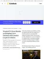 WonderFi’s Dean Skurka on Bringing Users Onchain, Canada's Crypto Evolution and Volatility