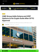 CME Group Adds Solana and XRP Options to Its Crypto Suite After CFTC Approval