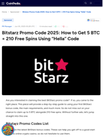 Bitstarz Promo Code 2025: How to Get 5 BTC + 210 Free Spins Using “Hella” Code