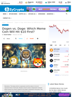 Dogen vs. Doge: Which Meme Coin Will Hit $10 First?
