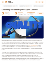 Choosing The Best Payout Crypto Casinos - AMBCrypto