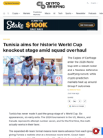 Tunisia aims for historic World Cup knockout stage amid squad overhaul