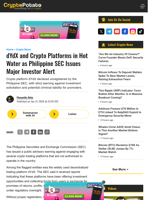 dYdX and Crypto Platforms in Hot Water as Philippine SEC Issues Major Investor Alert