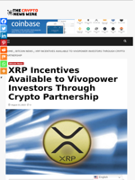 XRP Incentives Available to Vivopower Investors Through Crypto Partnership - The Crypto News Wire