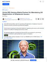 Jeremy Allaire Urges US to Enforce Stablecoin Issuer Registration